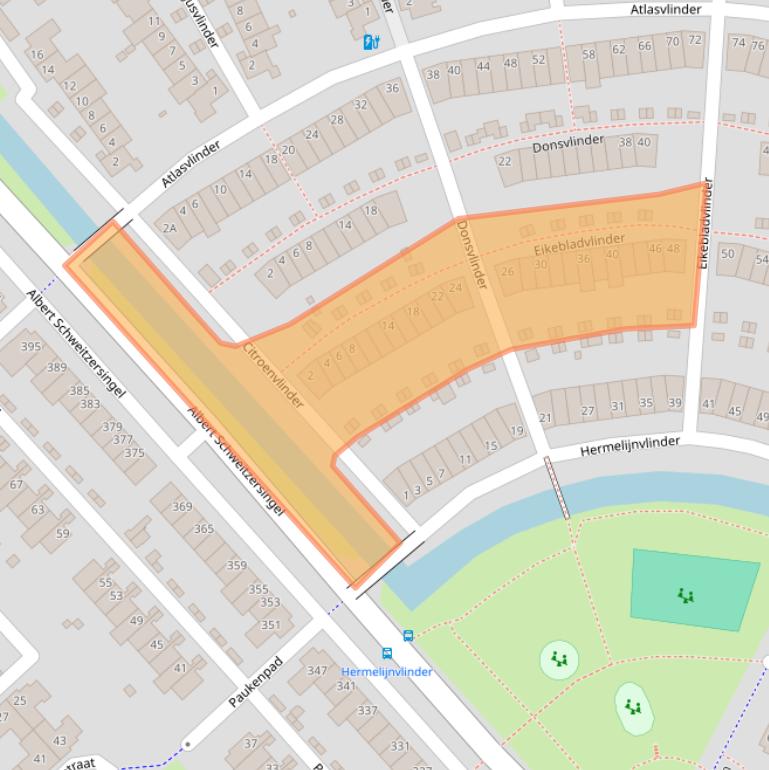 Kaart van postcodegebied 3822ZK.