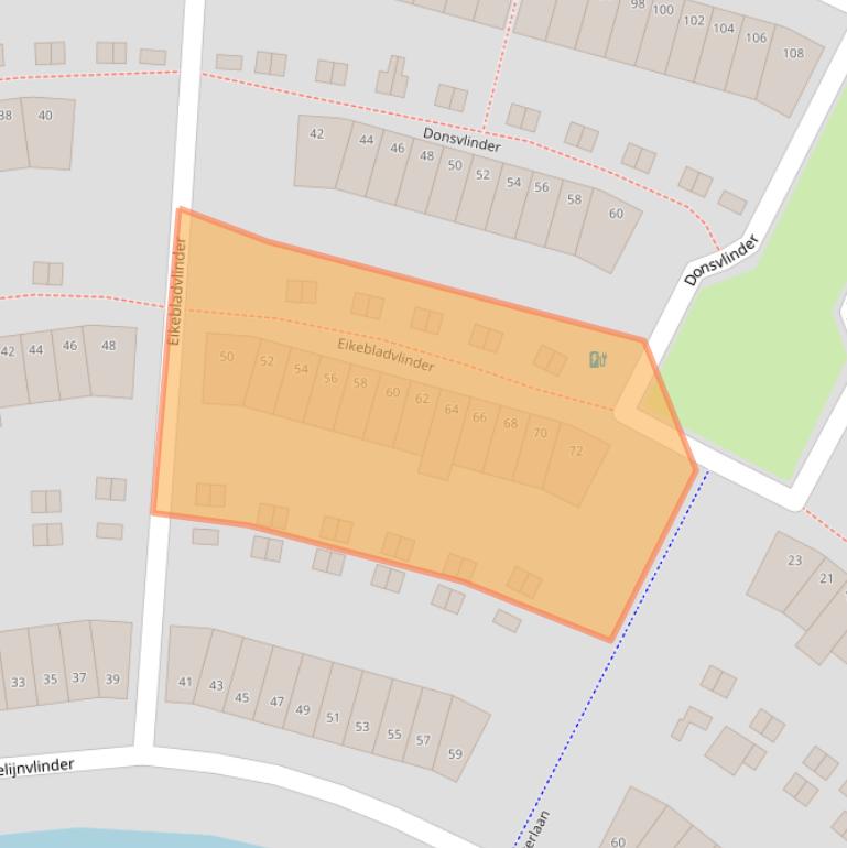 Kaart van postcodegebied 3822ZL.