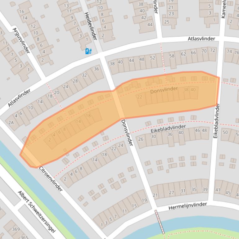 Kaart van postcodegebied 3822ZM.