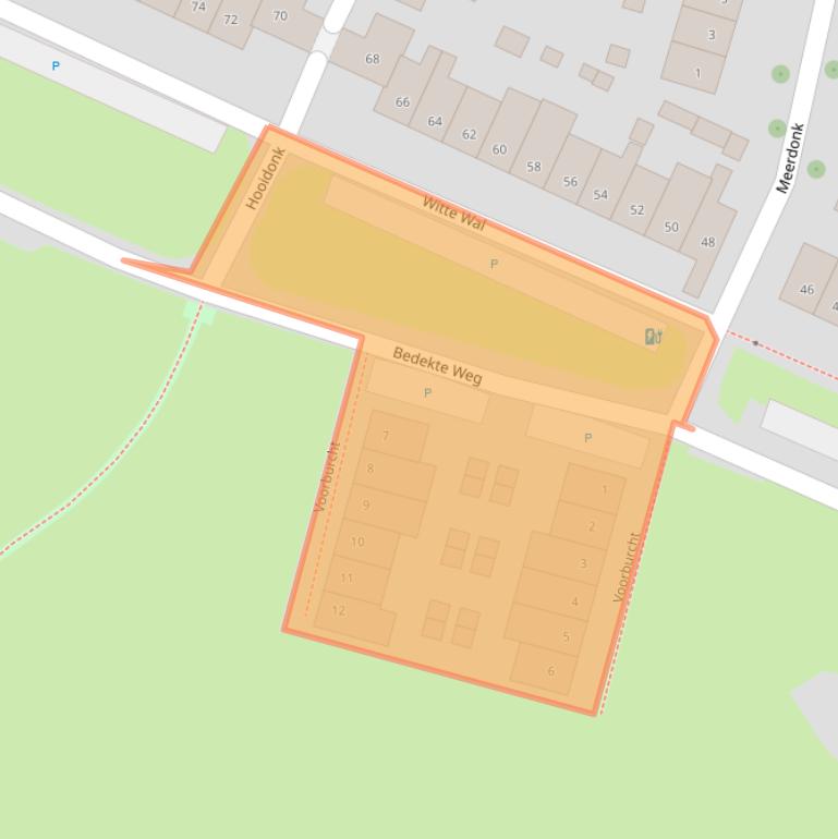 Kaart van postcodegebied 3823AC.