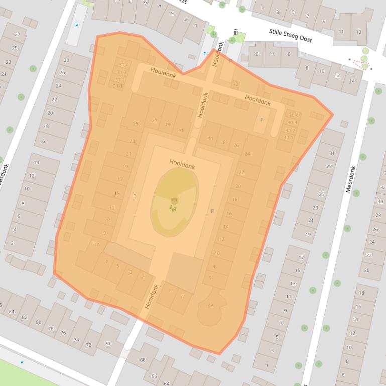 Kaart van postcodegebied 3823AL.