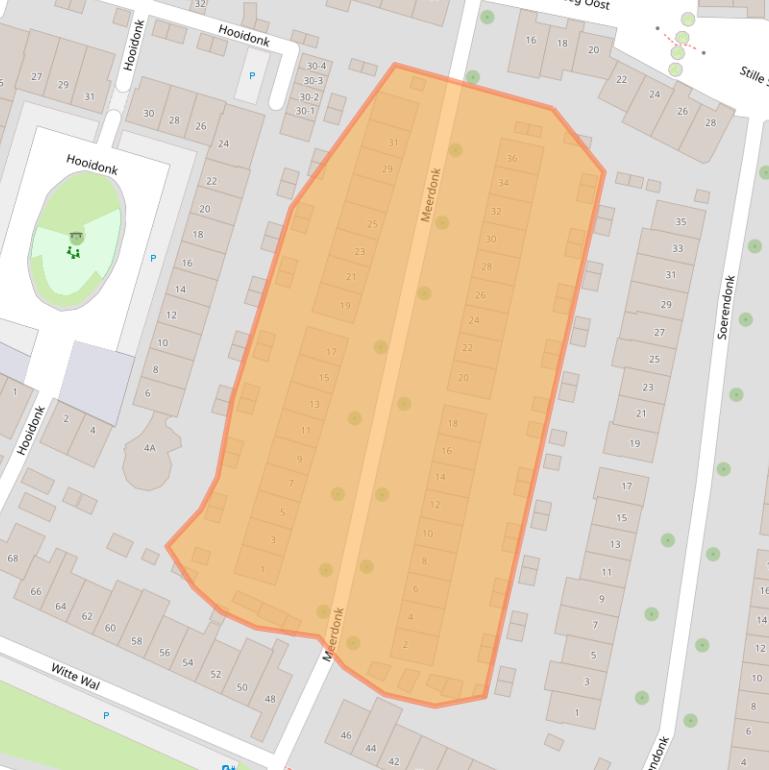 Kaart van postcodegebied 3823AM.