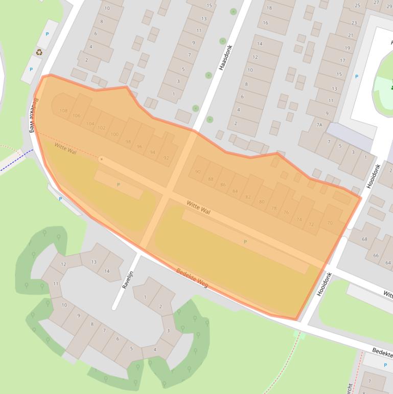 Kaart van postcodegebied 3823AS.