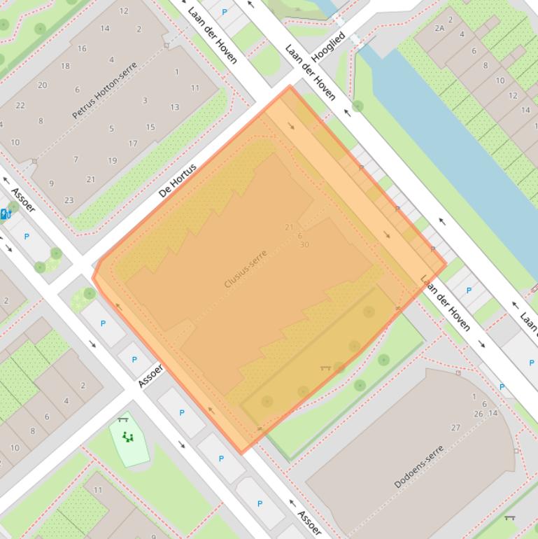 Kaart van postcodegebied 3823DH.