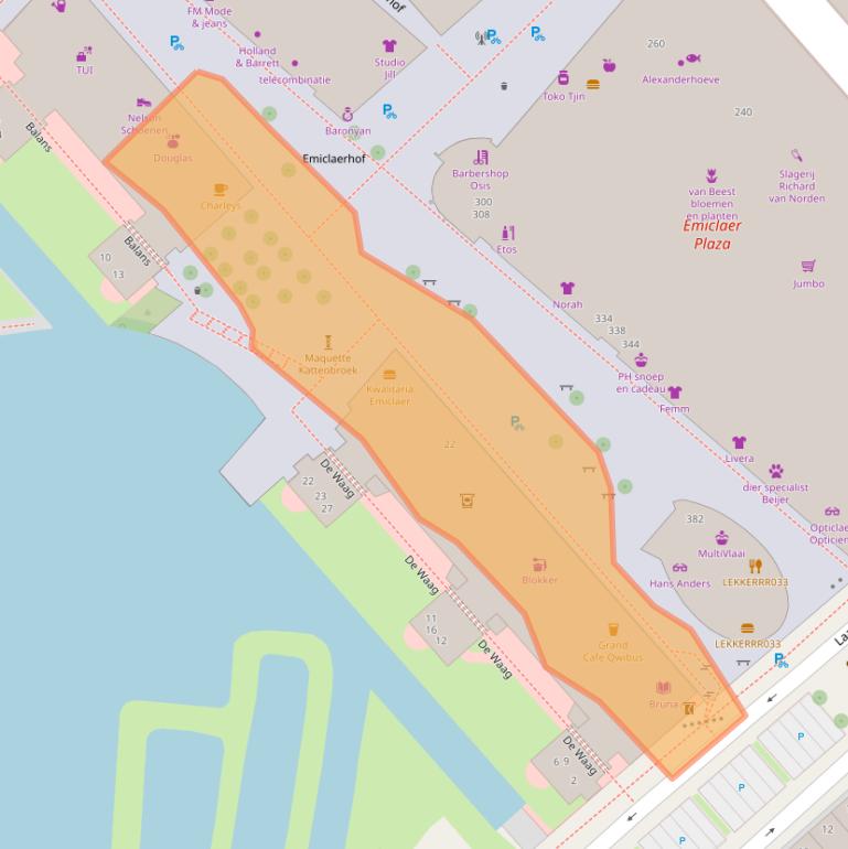 Kaart van postcodegebied 3823EM.