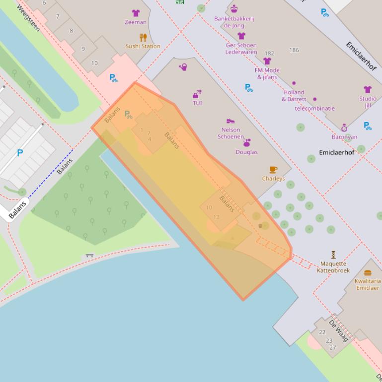 Kaart van postcodegebied 3823GD.