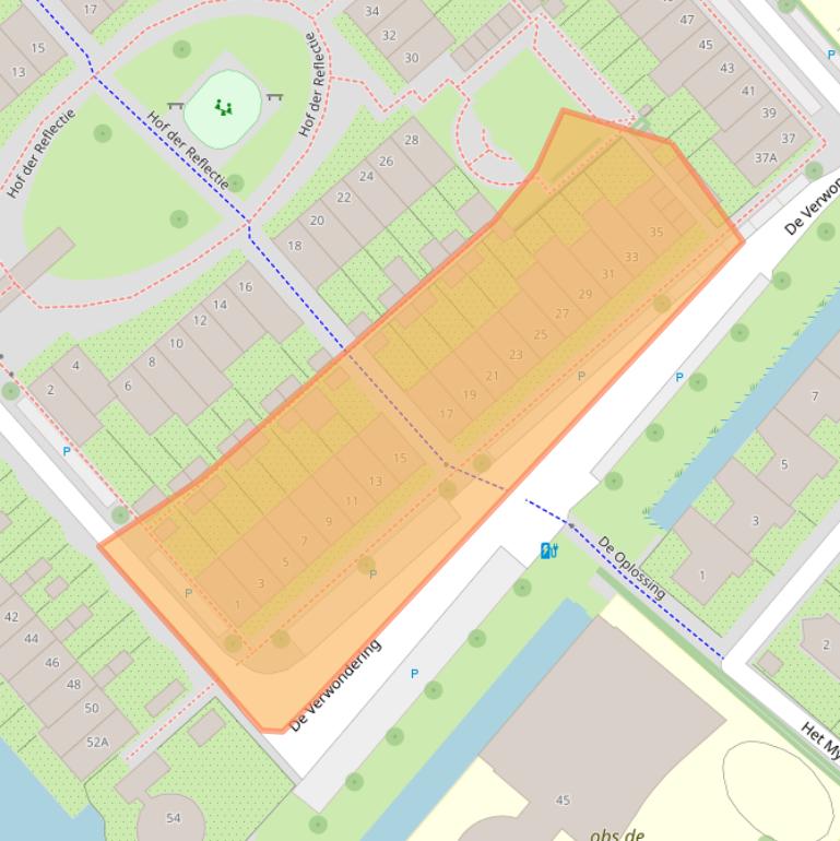 Kaart van postcodegebied 3823HA.