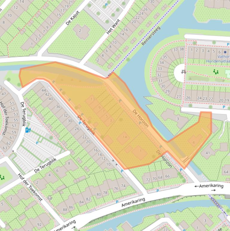 Kaart van postcodegebied 3823HS.