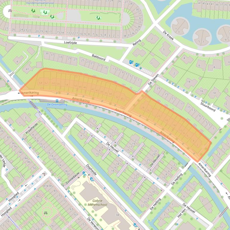 Kaart van postcodegebied 3823HT.
