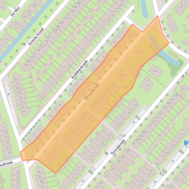 Kaart van postcodegebied 3823JG.