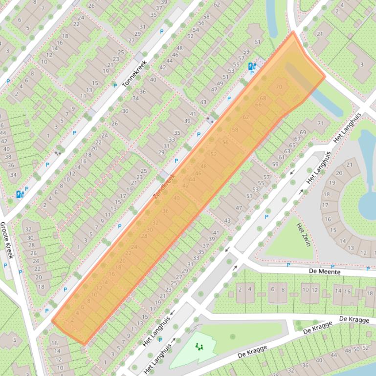 Kaart van postcodegebied 3823JL.