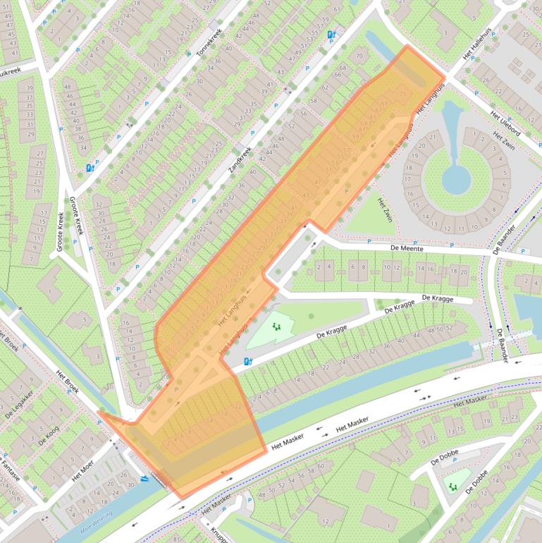 Kaart van postcodegebied 3823JM.