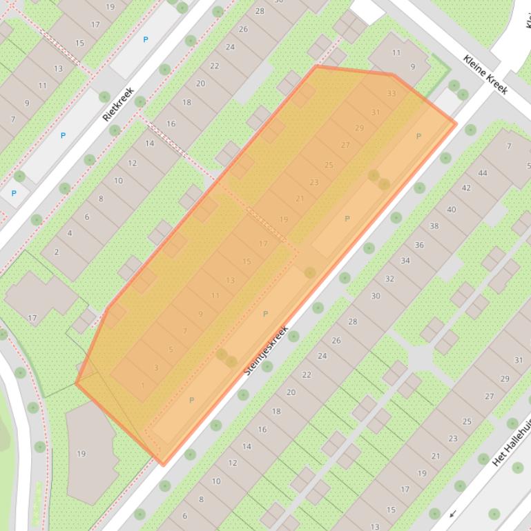 Kaart van postcodegebied 3823JP.