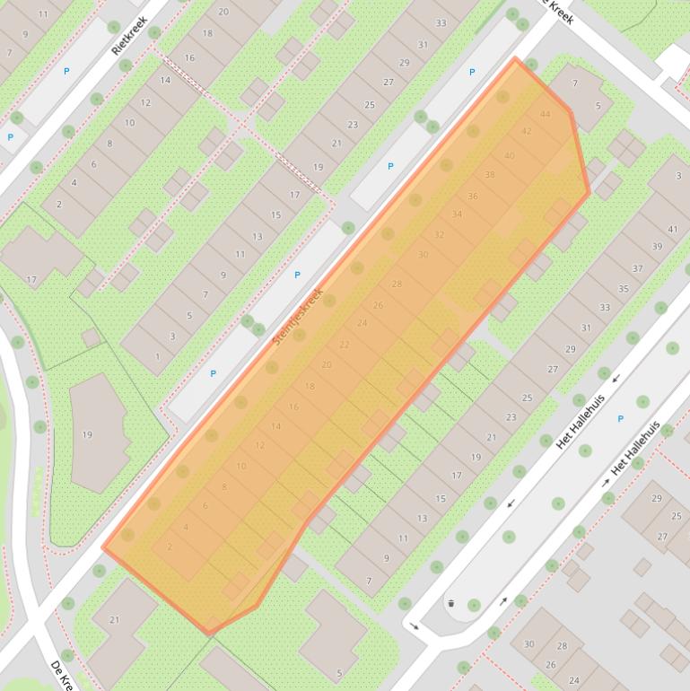 Kaart van postcodegebied 3823JR.
