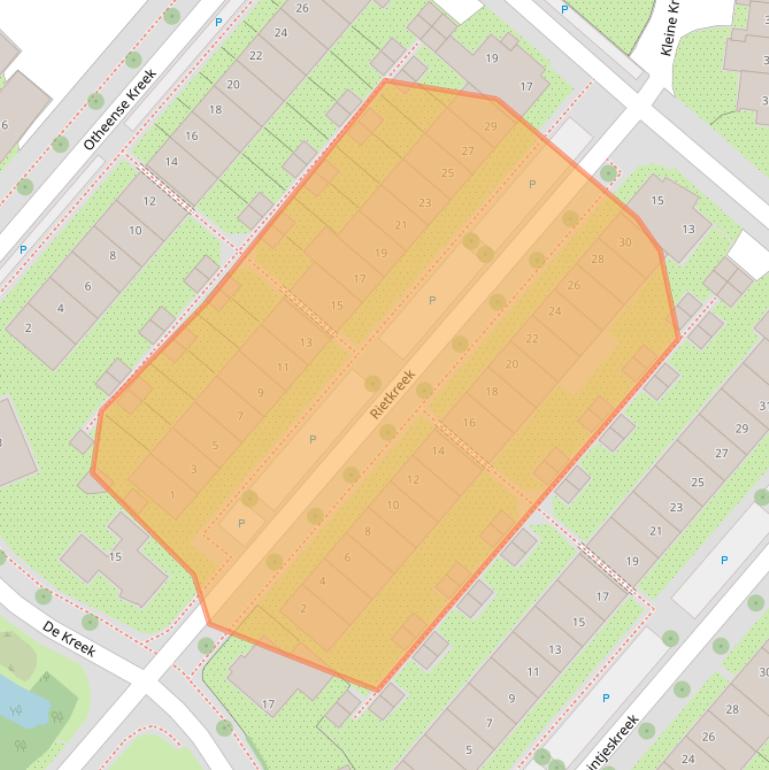 Kaart van postcodegebied 3823JS.