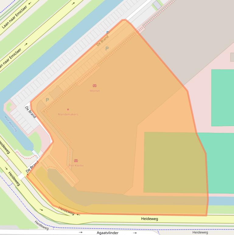 Kaart van postcodegebied 3823LD.