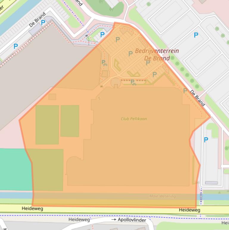 Kaart van postcodegebied 3823LE.
