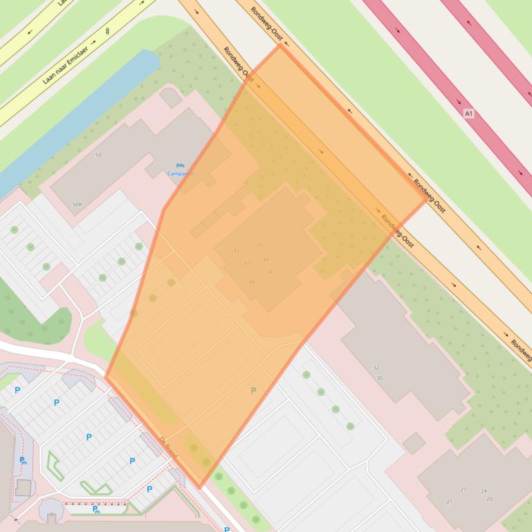 Kaart van postcodegebied 3823LL.