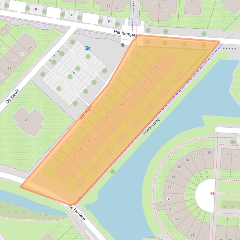 Kaart van postcodegebied 3823SC.
