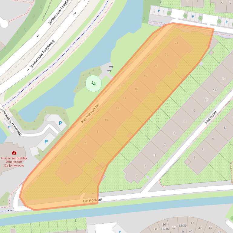 Kaart van postcodegebied 3823SH.