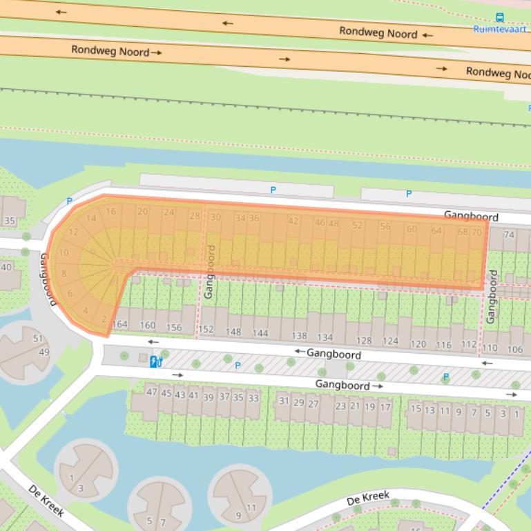 Kaart van postcodegebied 3823TH.
