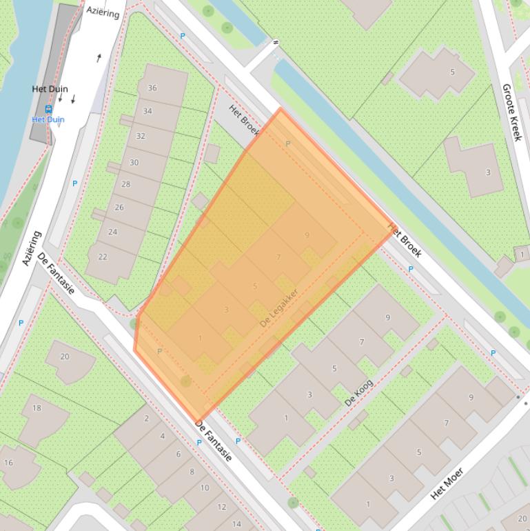 Kaart van postcodegebied 3823WK.