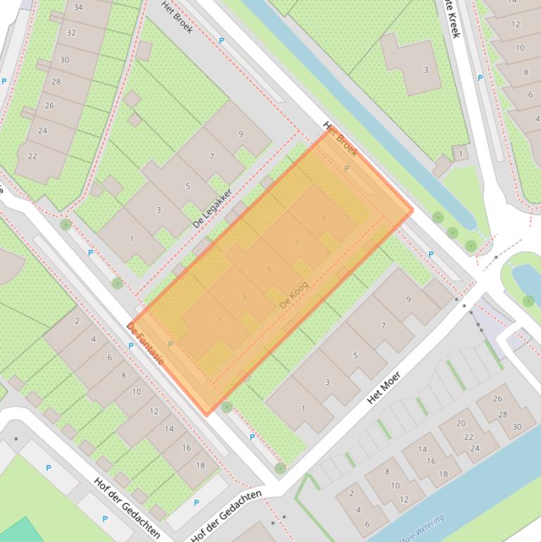 Kaart van postcodegebied 3823WL.