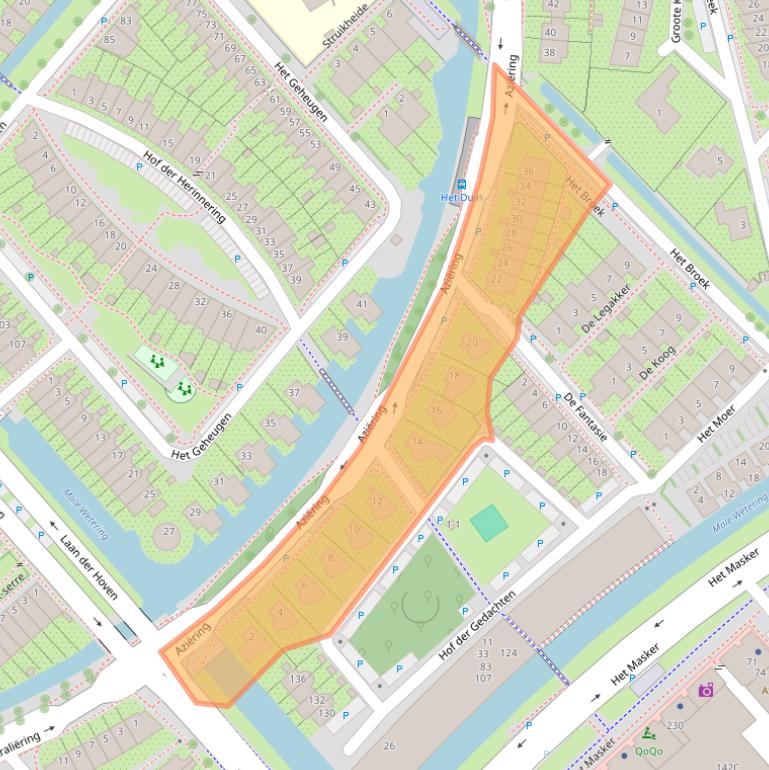 Kaart van postcodegebied 3823WP.