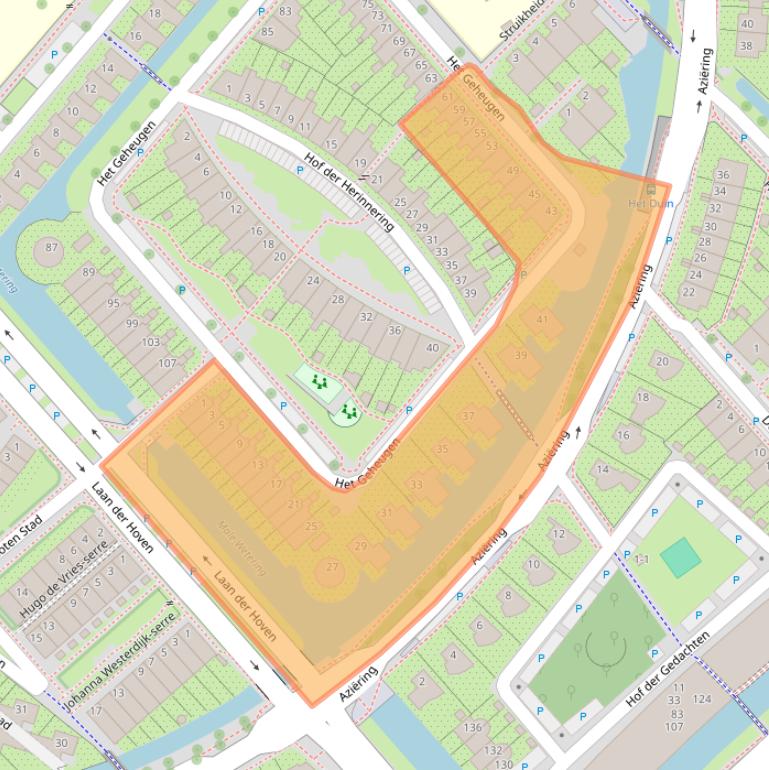 Kaart van postcodegebied 3823WS.