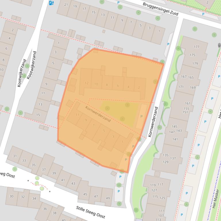 Kaart van postcodegebied 3823ZA.