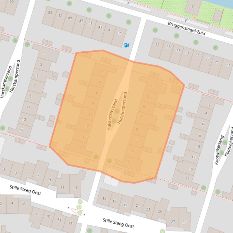 Kaart van postcodegebied 3823ZC.