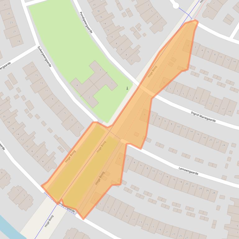 Kaart van postcodegebied 3824BH.