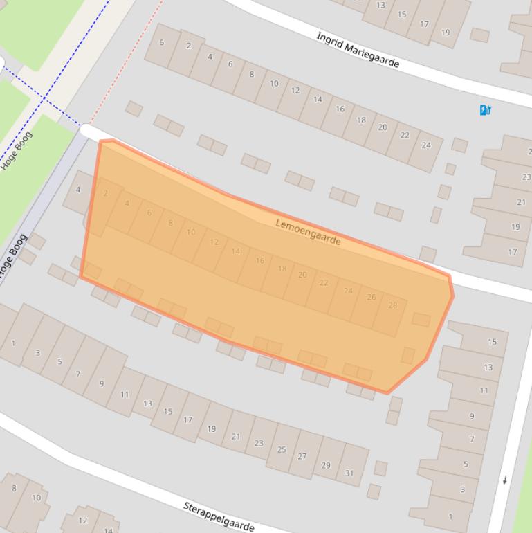 Kaart van postcodegebied 3824BL.