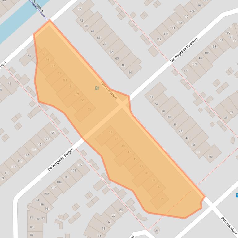 Kaart van postcodegebied 3824CB.