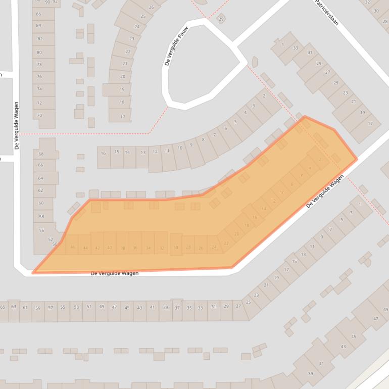 Kaart van postcodegebied 3824CL.