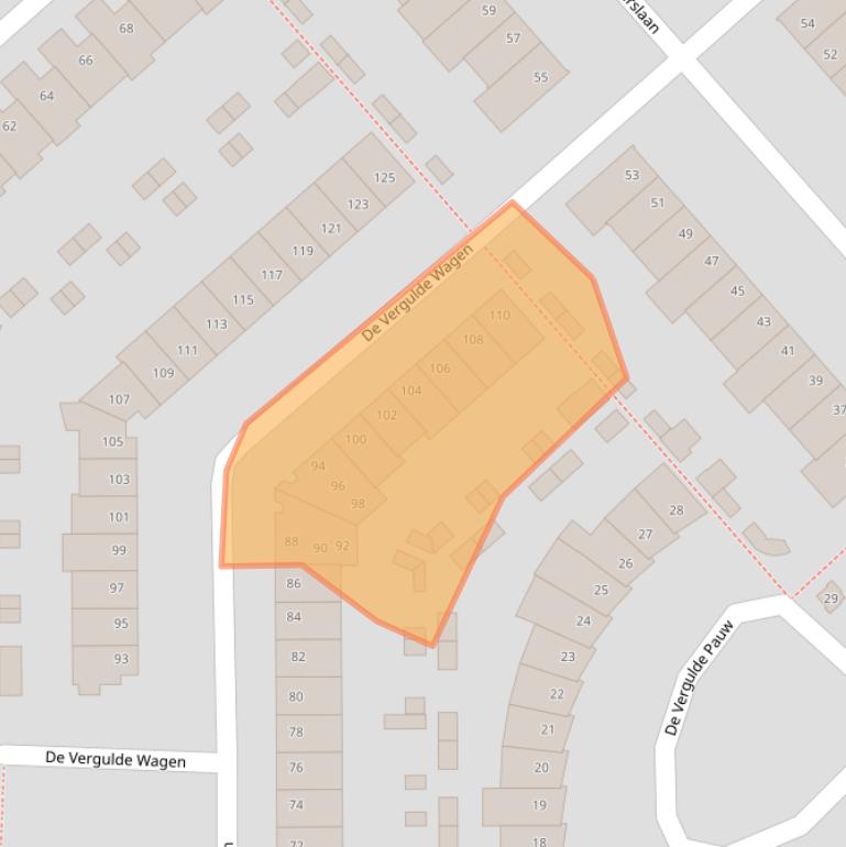 Kaart van postcodegebied 3824CN.