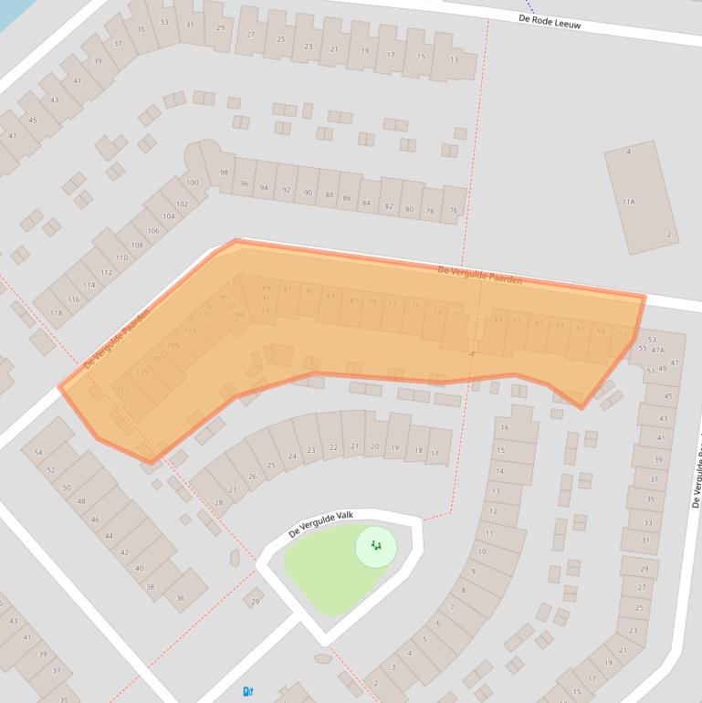 Kaart van postcodegebied 3824CT.