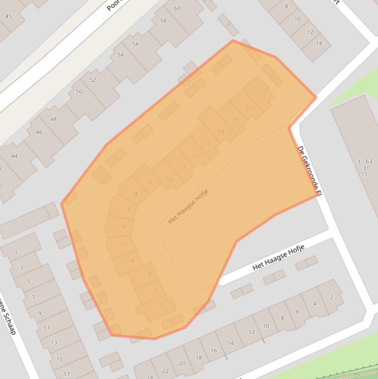 Kaart van postcodegebied 3824DB.