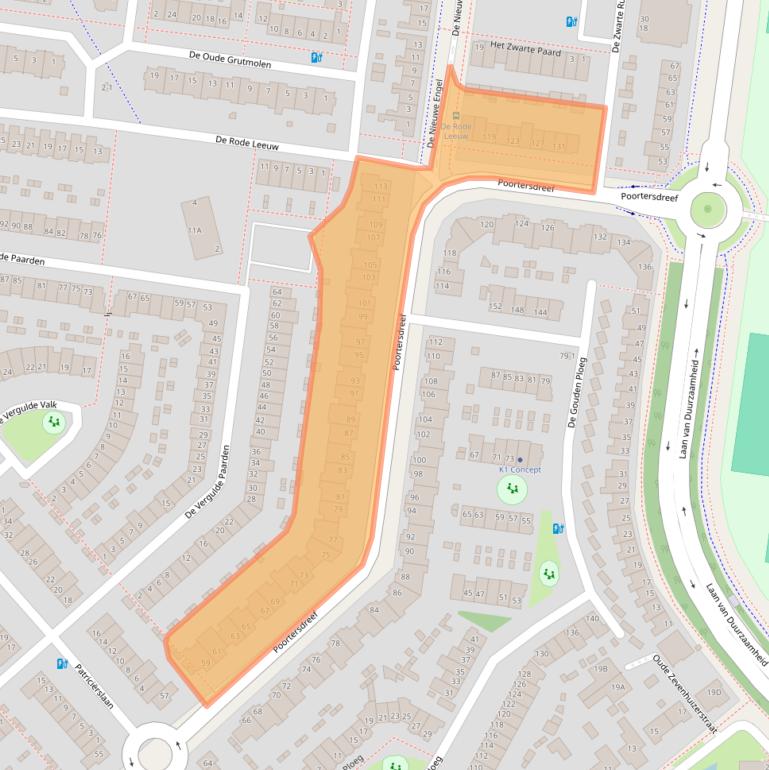 Kaart van postcodegebied 3824DM.