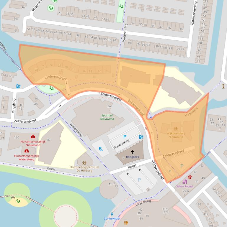 Kaart van postcodegebied 3824EK.