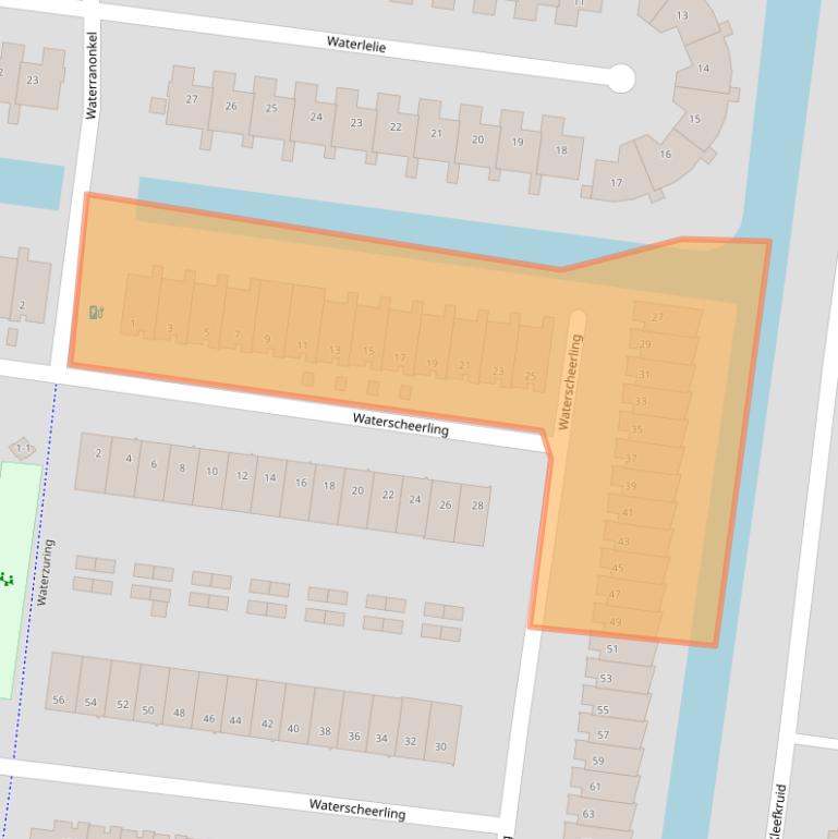 Kaart van postcodegebied 3824GA.