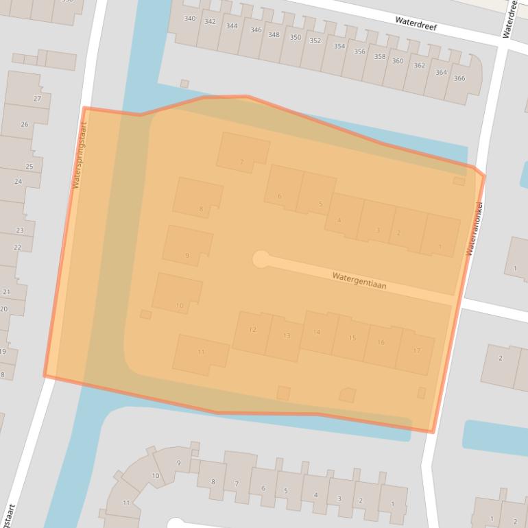 Kaart van postcodegebied 3824GL.