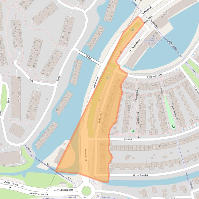 Kaart van postcodegebied 3824HA.