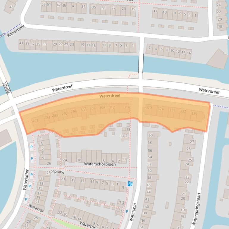 Kaart van postcodegebied 3824HD.