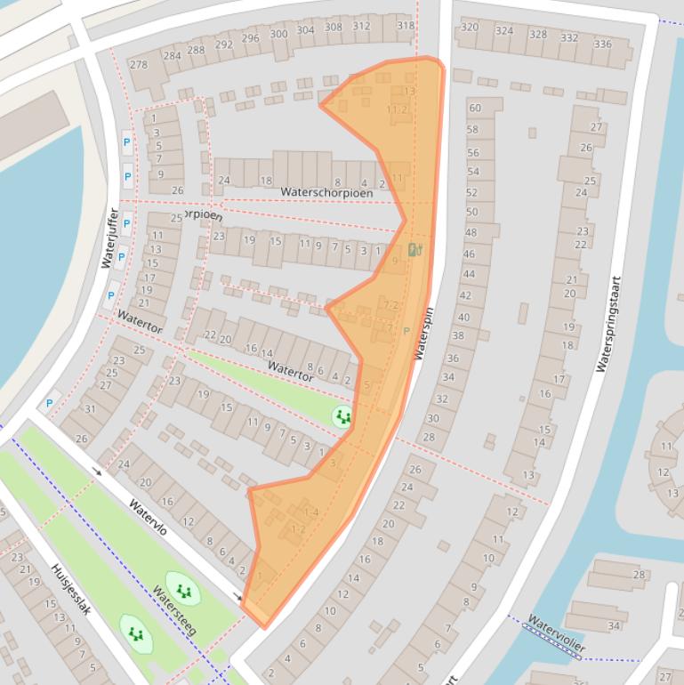 Kaart van postcodegebied 3824HG.