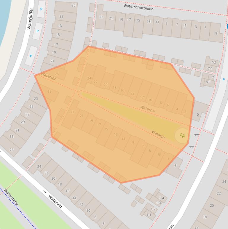 Kaart van postcodegebied 3824HK.