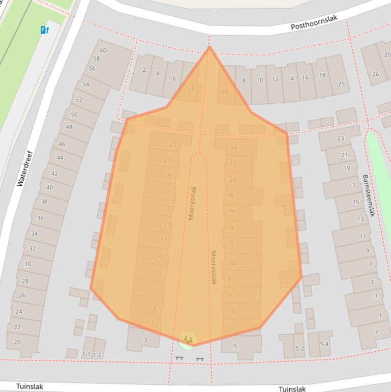 Kaart van postcodegebied 3824HS.