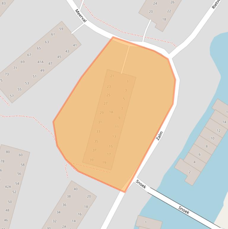 Kaart van postcodegebied 3824JJ.