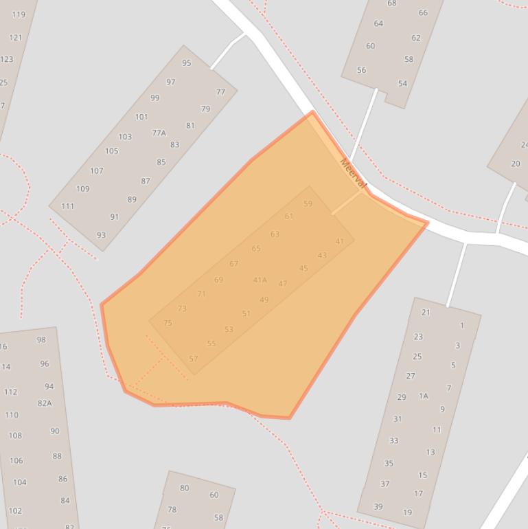 Kaart van postcodegebied 3824JK.
