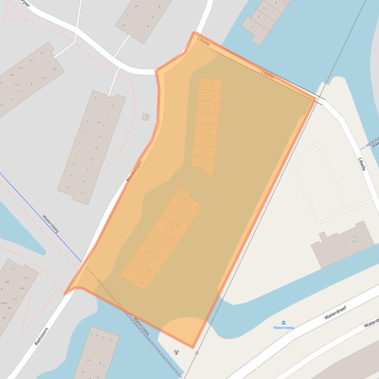 Kaart van postcodegebied 3824JW.